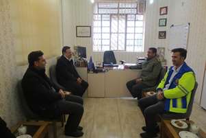 دیدار صمیمی سرپرست شبکه بهداشت و درمان بوانات با فرمانده ناحیه مقاومت بسیج سپاه، به مناسبت میلاد امام حسین (ع) و روز پاسدار